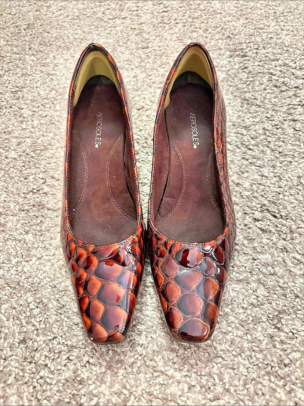 Aerosoles Animal Print Heels in Brown US 6